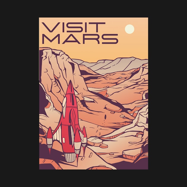 Visit Mars by EquilibriumArt