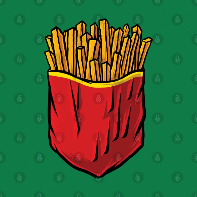 french fries pocket by Mako Design 