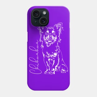 Cute Chihuahua dog Portrait Phone Case