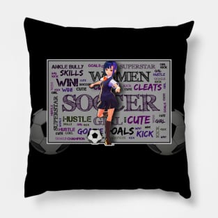 Anime Girl Soccer Pillow