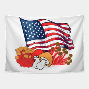 American mushroom style Tapestry