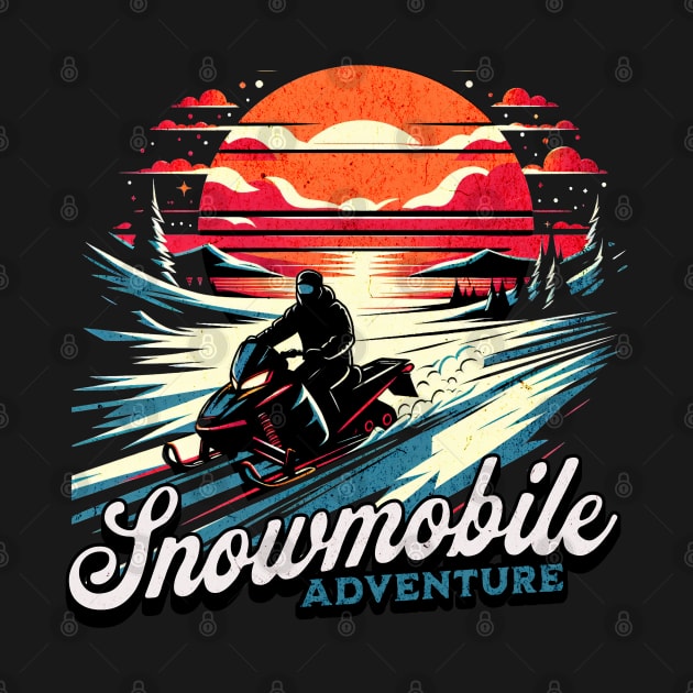 Snowmobile Adventure Design by Miami Neon Designs