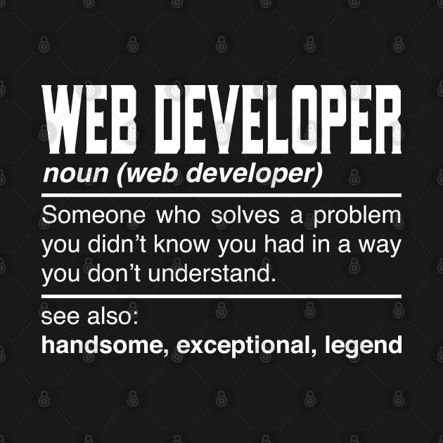 Web Developer Definition Design Programmer Web Designer Noun by Pizzan