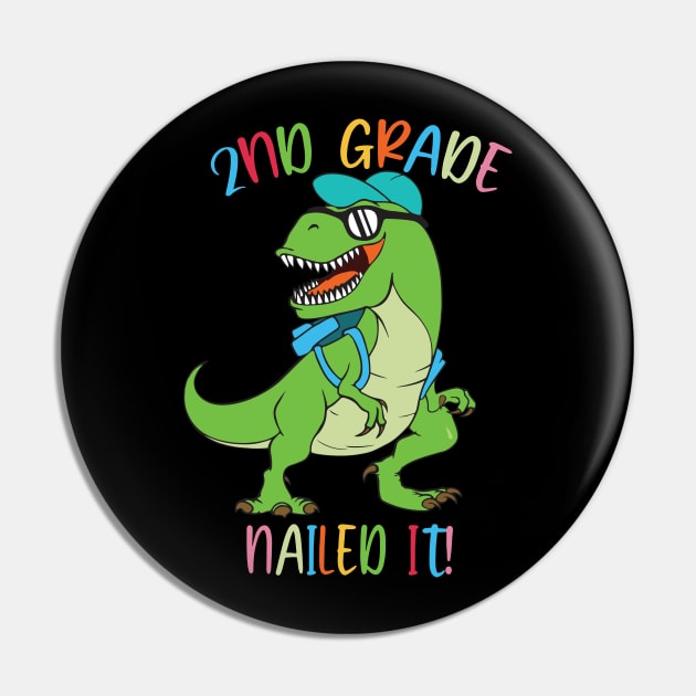 Dinosaur 2ND GRADE Nailed It Graduation Kids Pin by sevalyilmazardal