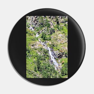 Cascade in Andorra Pin