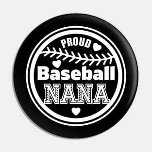 Proud Baseball Nana, Sports Gift Pin