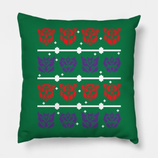 Ugly Transformers Sweater (G1 and G2) Pillow