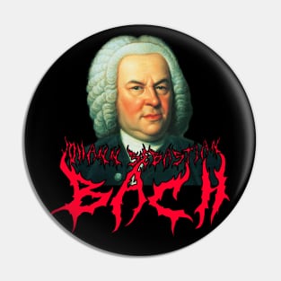 Bach Metal (In Technicolor) Johann Sebastian Bach Pin