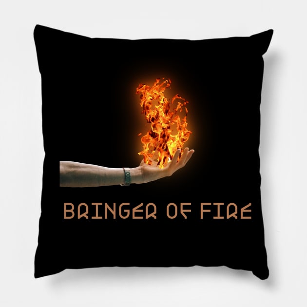 Bringer of Fire Pillow by French Inhale Smoke