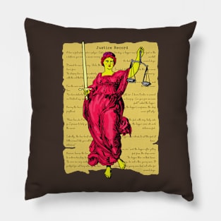 Justice Record Pillow