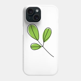 leaf art drawing Phone Case