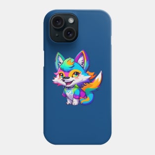 Colorful Wolf Magic Phone Case