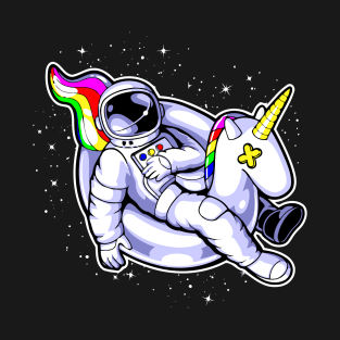 Astronaut Sleeping On A Horse Buoy T-Shirt