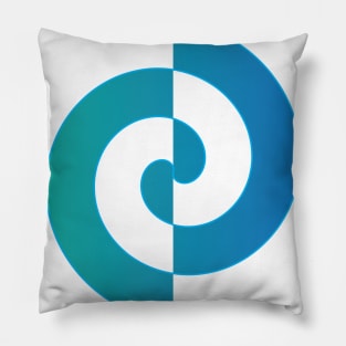 Light blue gradient creative design Pillow