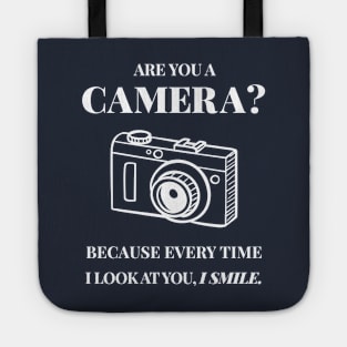 Funny Pick Up Line Camera Joke Tote