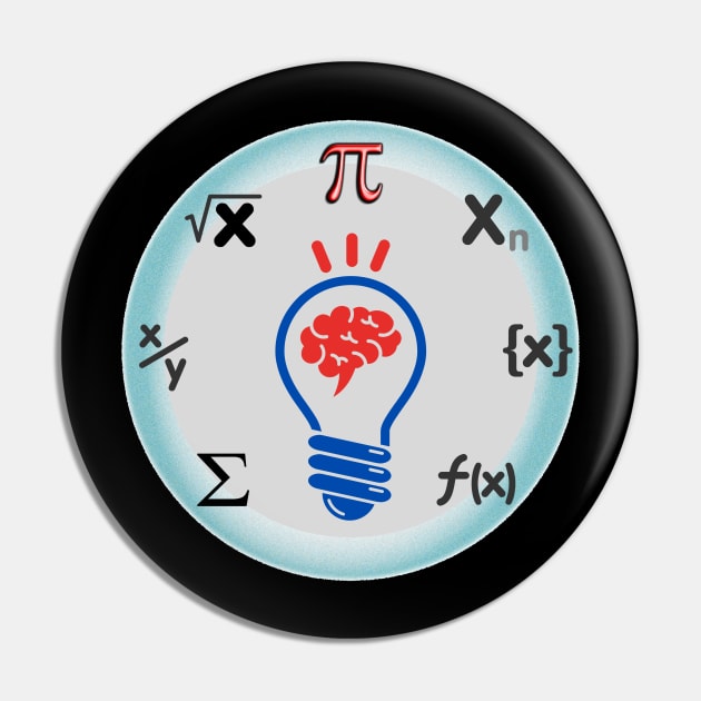 I Love Math Pin by Aleks Shop