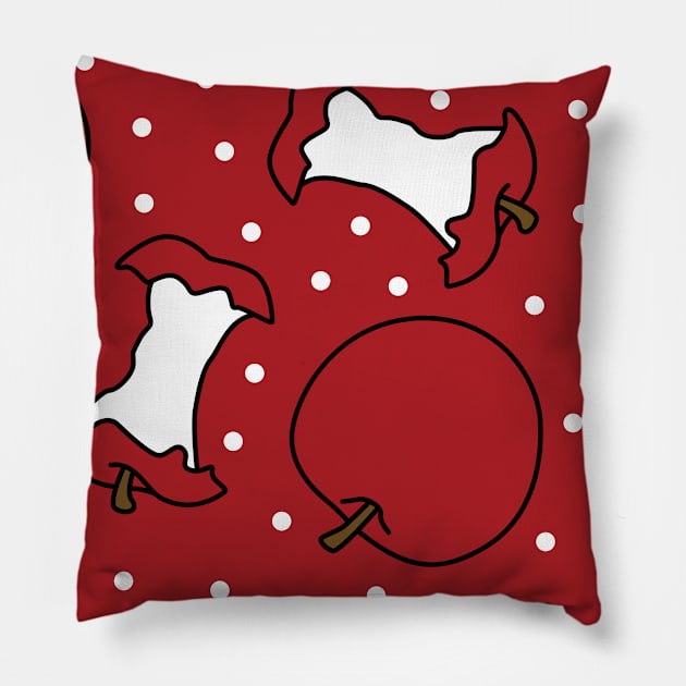 Apples with Polka Dots Pillow by Lusy