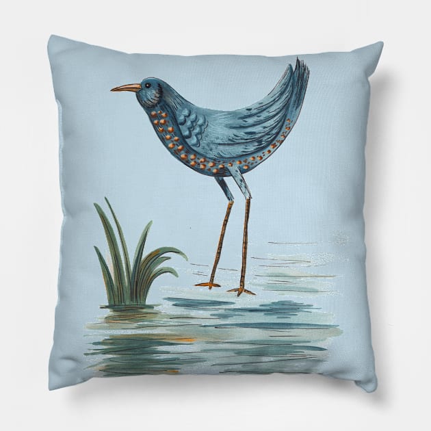 Water Bird Pillow by SWON Design