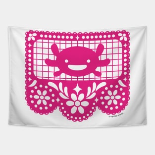 Oli Axolotl decorative Pink by Patoli Studio Tapestry