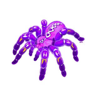 Purple Pokie Poecilotheria Metallica Gooty Sapphire Tarantula T-Shirt