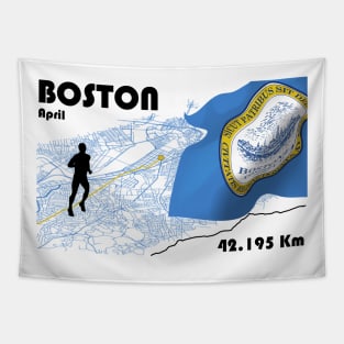 Boston marathon Tapestry