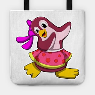 Penguin at Dance with Skirt Tote