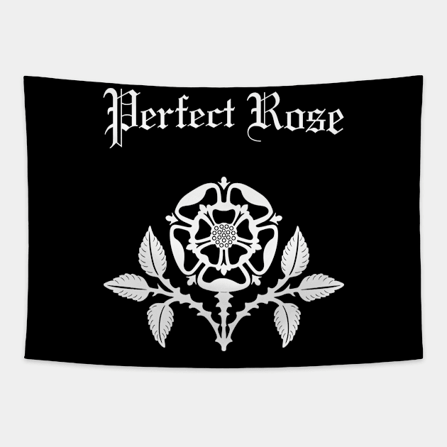 PERFECT WHITE ROSE Tapestry by Master2d