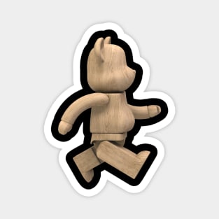 Wood Bearbrick Magnet