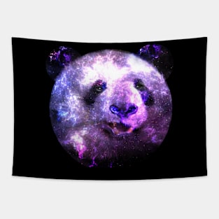 Funny Panda Bear Galaxy Tapestry