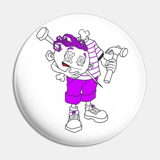 Mr. Sinmo (Julia style) purple Pin