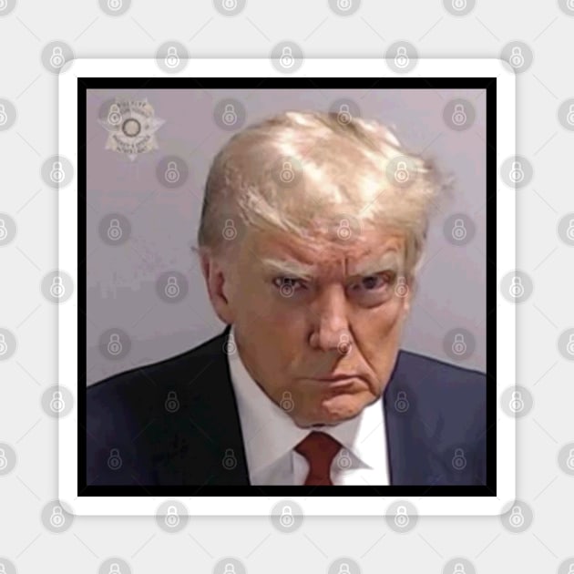 Trump Mugshot Magnet by Etopix