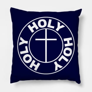 Thrice Holy God Christian Cross Logo Pillow