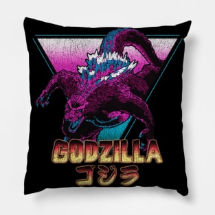 Retro Kaiju! (Texture) Pillow