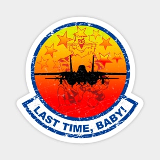 Grumman F-14 Tomcat - Last Time, Baby - Grunge Style Magnet