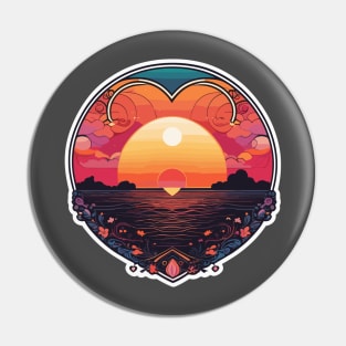 sunset love Pin