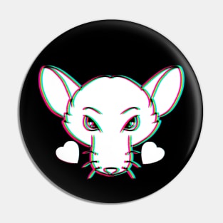 Rad Rat (Glitched Version) Pin