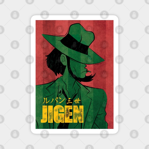 036 Jigen Vintage Magnet by Yexart