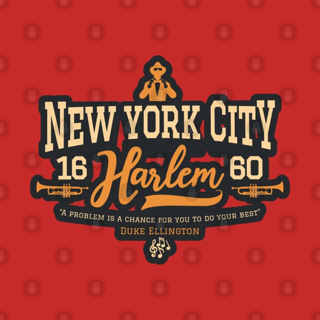 New York Harlem - Harlem Logo - Harlem Manhattan - Duke Ellington by Boogosh