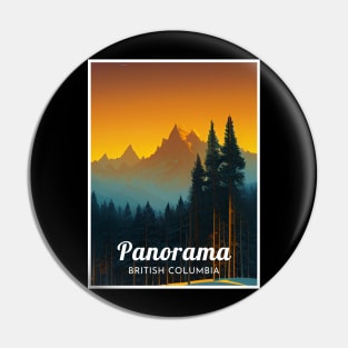 Panorama British Columbia Canada ski Pin