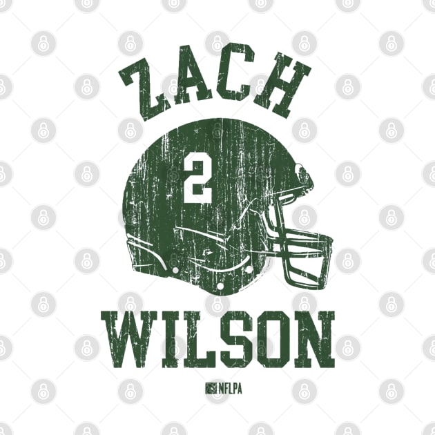 Zach Wilson New York J Helmet Font by TodosRigatSot