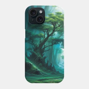 Enchanted Forest with Mysterious Plants Phone Case