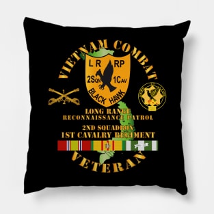 Vietnam Combat Veteran - 2nd Squadron, 1st Cav Regt  LRRP - Black Hawk w VN SVC Pillow