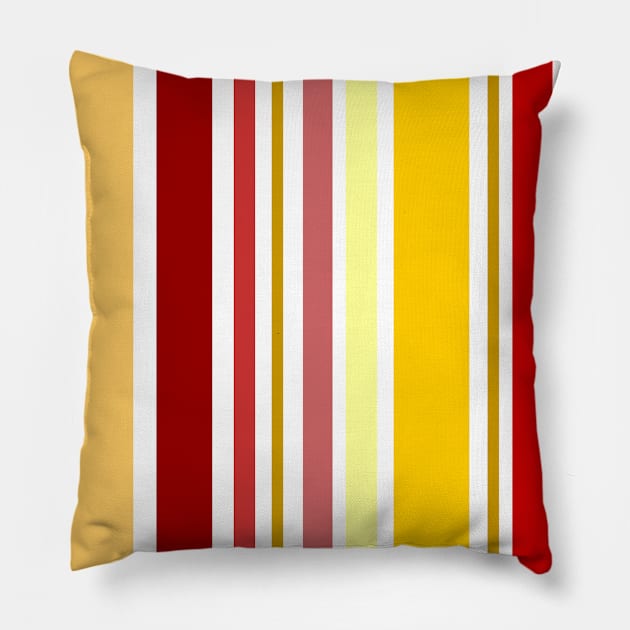 Warm blocks Pillow by hedehede