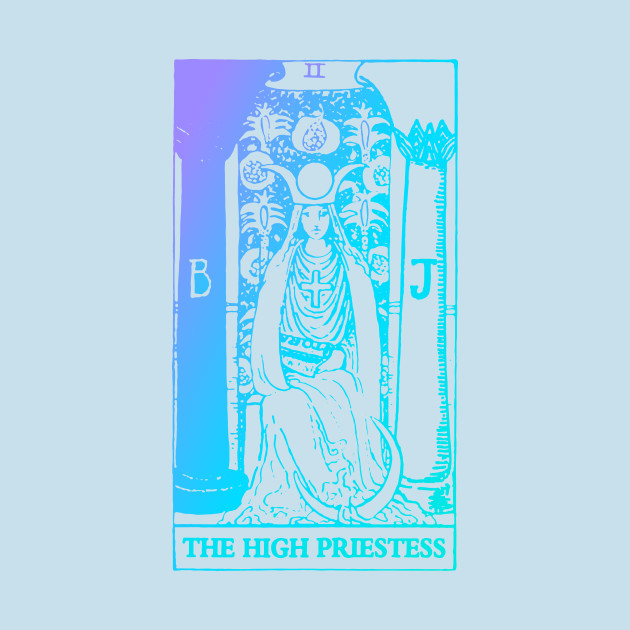 Disover The High Priestess Tarot Card Rider Waite - The High Priestess - T-Shirt