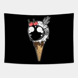 Astronaut Ice Cream Cone Tapestry