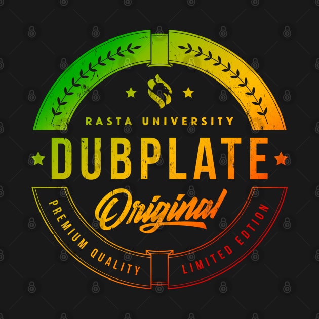 Rasta University Dubplate Original Rasta Colors Reggae by rastauniversity