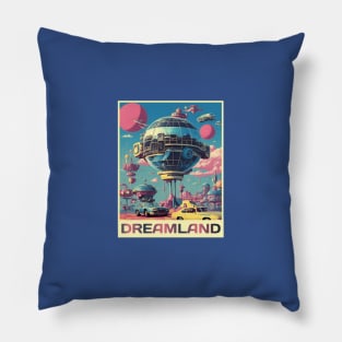 Living the Dream in Retro Dreamland Pillow