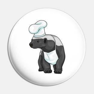 Honey badger Chef Chef hat Pin