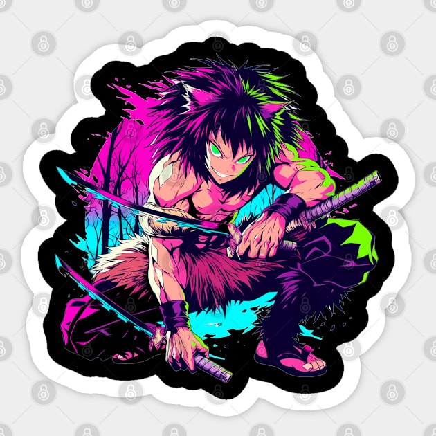 inosuke - kimetsu no yaiba - Kimetsu No Yaiba - Sticker | TeePublic