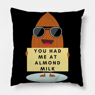 You had me at Almond milk vegan Pillow